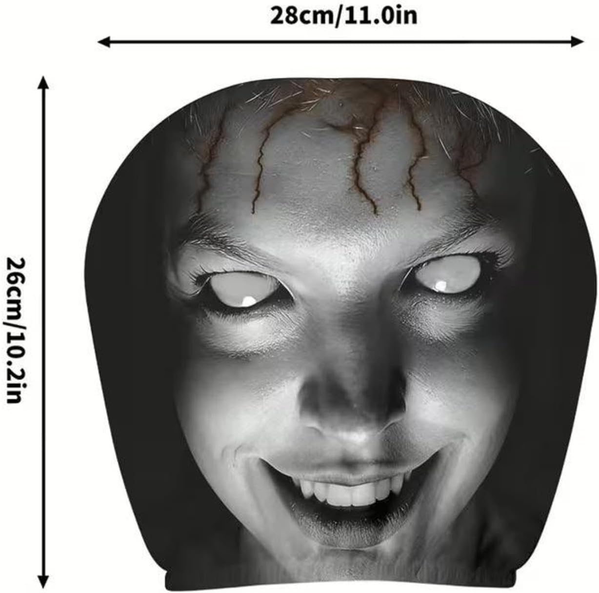 Horror Face Car Headrest Covers