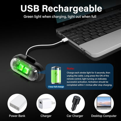 Wireless LED Car Lights with Remote Control