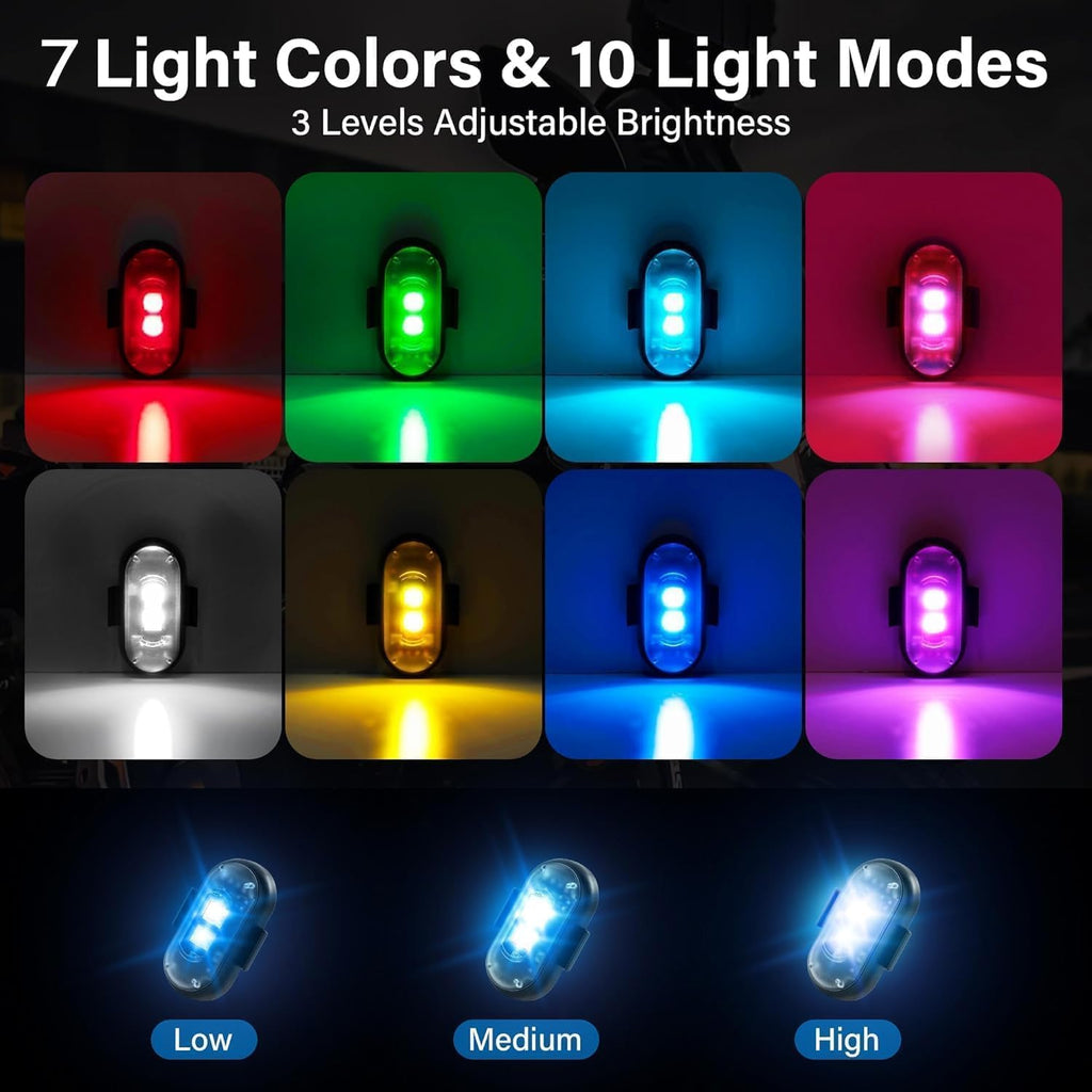 Wireless LED Car Lights with Remote Control