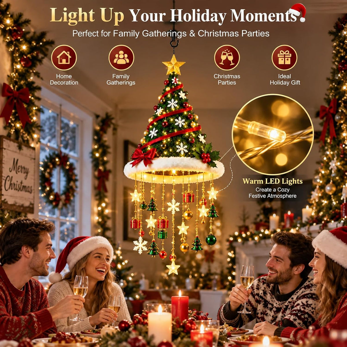 Christmas Hat Decor Lamp