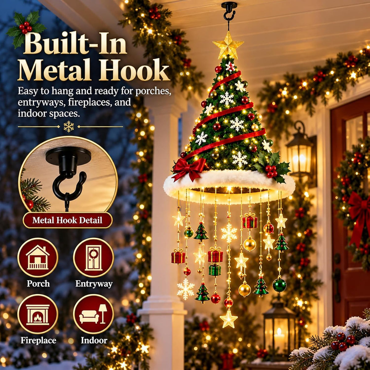 Christmas Hat Decor Lamp
