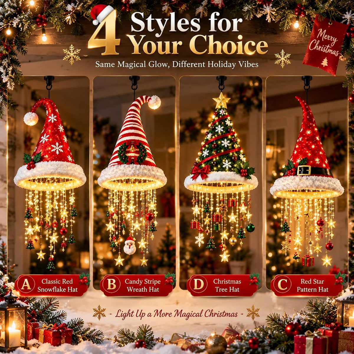 Christmas Hat Decor Lamp