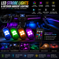 Wireless LED Car Lights with Remote Control